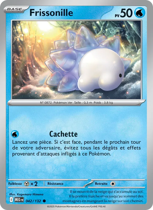 Carte Pokémon Frissonille 042/132 de l'extension Méga-Évolution