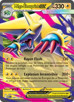 Carte Pokémon Méga-Élecsprint-ex 050