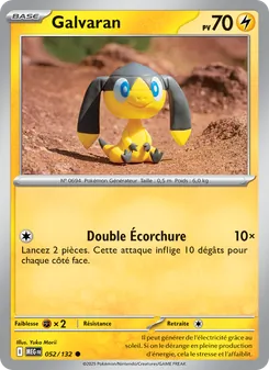 Carte Pokémon Galvaran 052