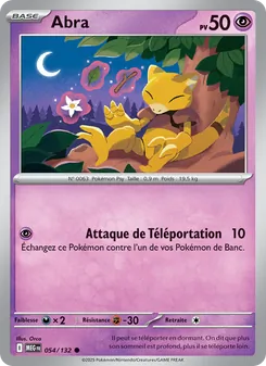 Carte Pokémon Abra 054