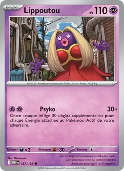 Carte Pokémon Lippoutou 057