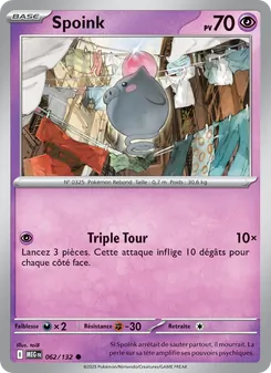 Carte Pokémon Spoink 062