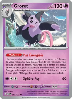 Carte Pokémon Groret 063