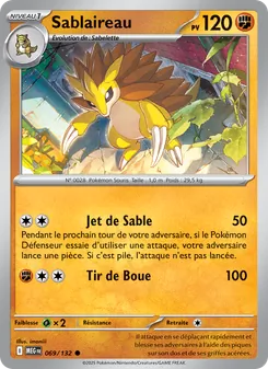Carte Pokémon Sablaireau 069