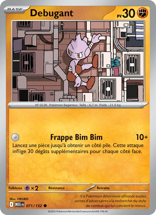 Carte Pokémon Debugant 071/132 de l'extension Méga-Évolution