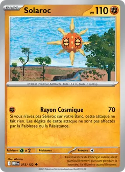 Carte Pokémon Solaroc 075 — Méga-Évolution