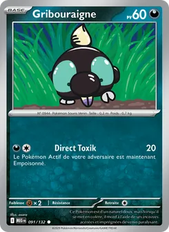 Carte Pokémon Gribouraigne 091