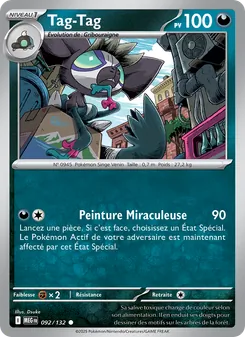 Carte Pokémon Tag-Tag 092