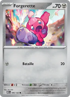 Carte Pokémon Forgerette 096