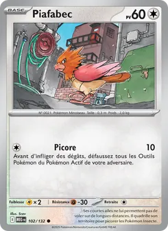 Carte Pokémon Piafabec 102