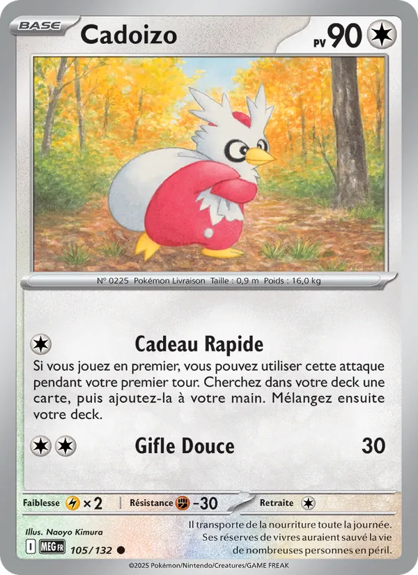 Carte Pokémon Cadoizo 105/132 de l'extension Méga-Évolution