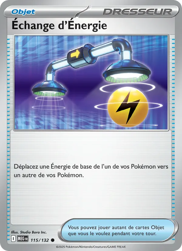 Carte Pokémon Échange d'Énergie 115/132 de l'extension Méga-Évolution