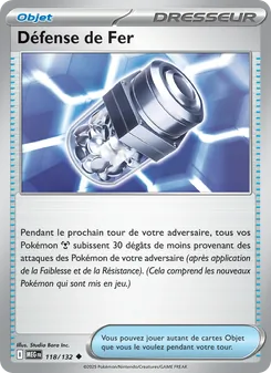 Carte Pokémon Défense de Fer 118