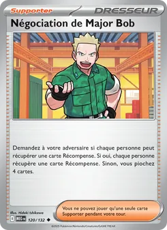 Carte Pokémon Négociation de Major Bob 120