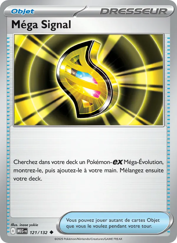 Carte Pokémon Méga Signal 121/132 de l'extension Méga-Évolution