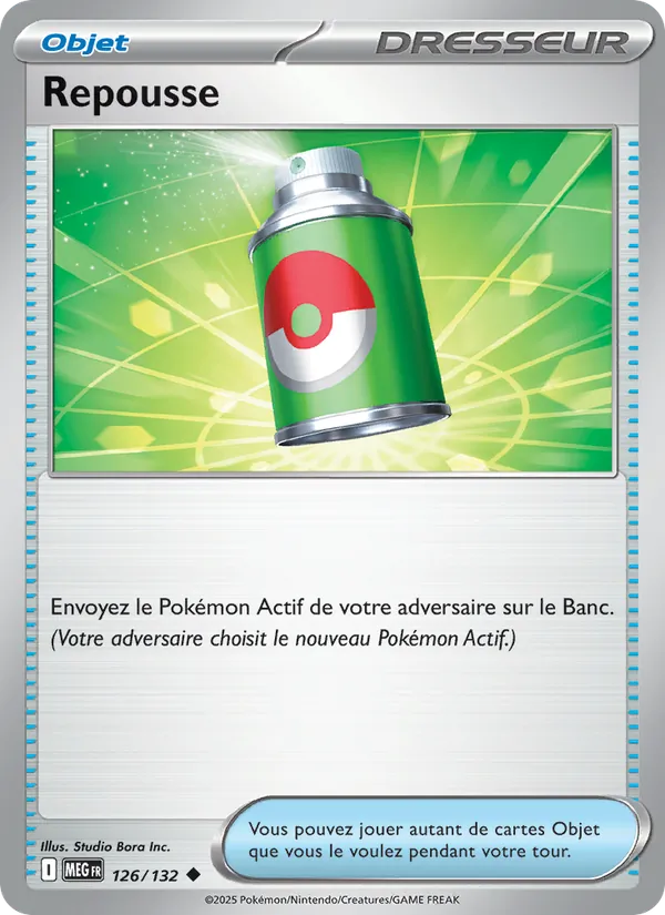 Carte Pokémon Repousse 126/132 de l'extension Méga-Évolution
