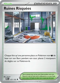 Carte Pokémon Ruines Risquées 127