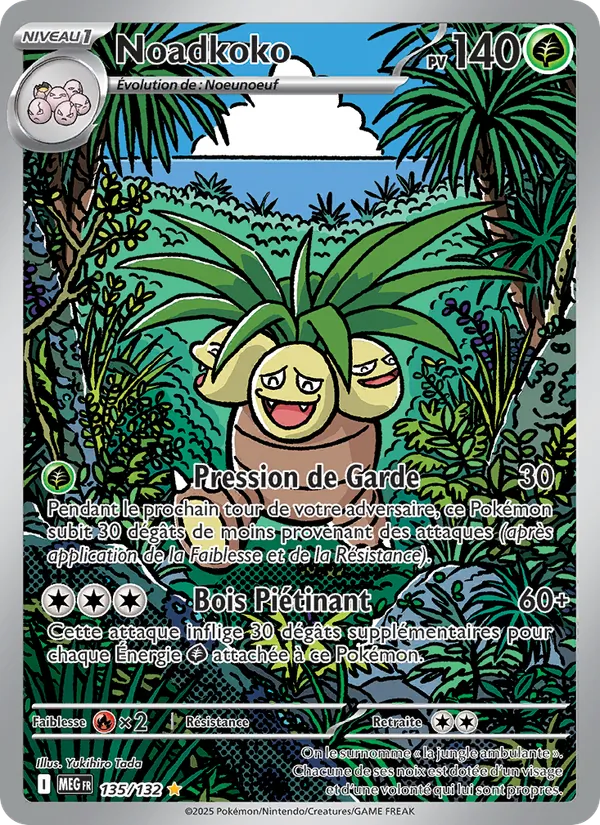 Carte Pokémon Noadkoko 135/132 de l'extension Méga-Évolution