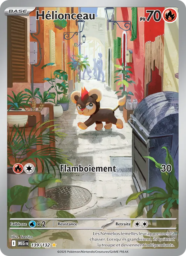 Carte Pokémon Hélionceau 139/132 de l'extension Méga-Évolution