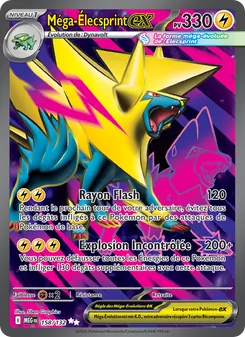 Carte Pokémon Méga-Élecsprint-ex 158