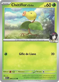 Carte Pokémon Chétiflor d'Erika 004 — Héros Transcendants