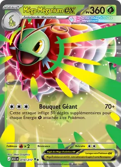 Carte Pokémon Méga-Méganium-ex 010 — Héros Transcendants