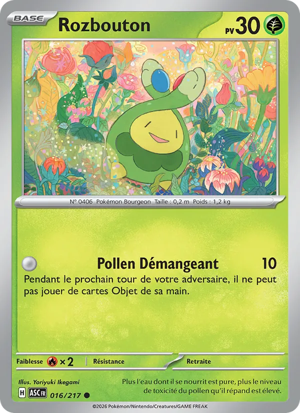 Carte Pokémon Rozbouton 016/217 de l'extension Héros Transcendants