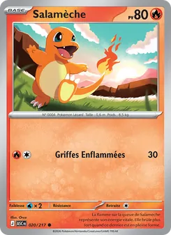 Carte Pokémon Salamèche 020 — Héros Transcendants