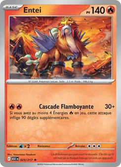 Carte Pokémon Entei 025