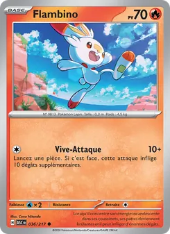Carte Pokémon Flambino 036 — Héros Transcendants