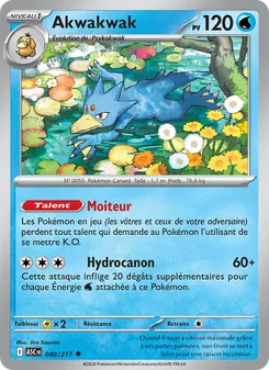 Carte Pokémon Akwakwak 040 — Héros Transcendants