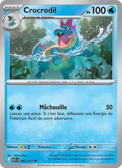 Carte Pokémon Crocrodil 042 — Héros Transcendants