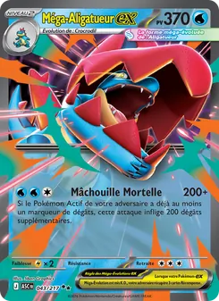 Carte Pokémon Méga-Aligatueur-ex 043 — Héros Transcendants