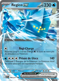 Carte Pokémon Regice-ex 048 — Héros Transcendants