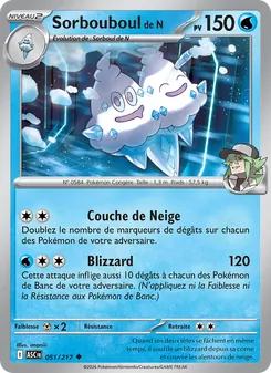 Carte Pokémon Sorbouboul de N 051 — Héros Transcendants