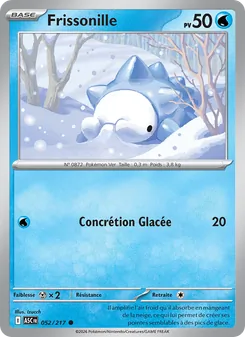 Carte Pokémon Frissonille 052 — Héros Transcendants