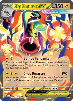 Carte Pokémon Méga-Ohmassacre-ex 061