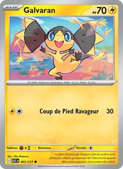 Carte Pokémon Galvaran 063