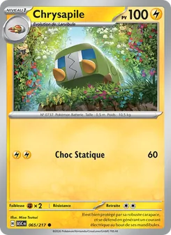 Carte Pokémon Chrysapile 065 — Héros Transcendants