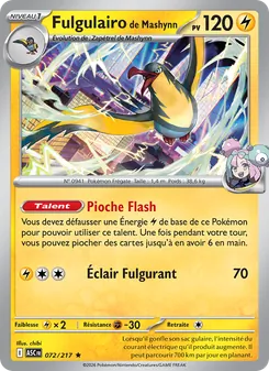 Carte Pokémon Fulgulairo de Mashynn 072 — Héros Transcendants
