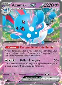 Carte Pokémon Azumarill-ex 084 — Héros Transcendants