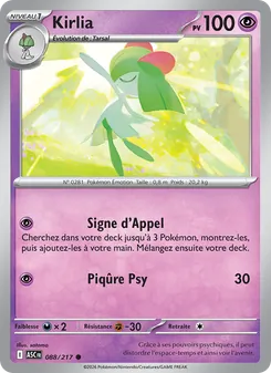 Carte Pokémon Kirlia 088 — Héros Transcendants