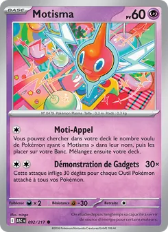 Carte Pokémon Motisma 092 — Héros Transcendants