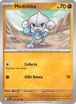 Carte Pokémon Méditikka 103 — Héros Transcendants