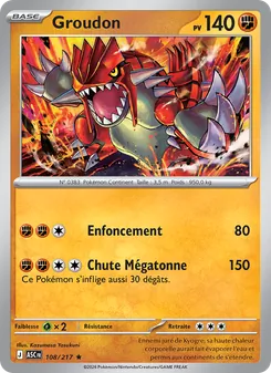 Carte Pokémon Groudon 108 — Héros Transcendants