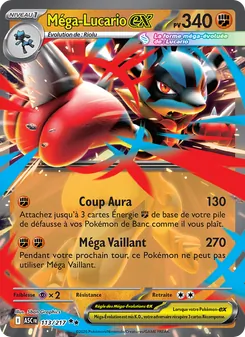 Carte Pokémon Méga-Lucario-ex 113 — Héros Transcendants
