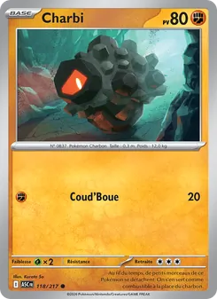 Carte Pokémon Charbi 118 — Héros Transcendants