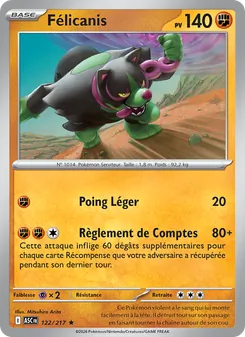 Carte Pokémon Félicanis 122 — Héros Transcendants
