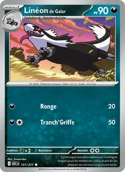 Carte Pokémon Linéon de Galar 131 — Héros Transcendants