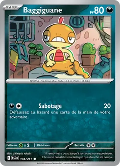 Carte Pokémon Baggiguane 134 — Héros Transcendants